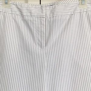 White striped dress pants